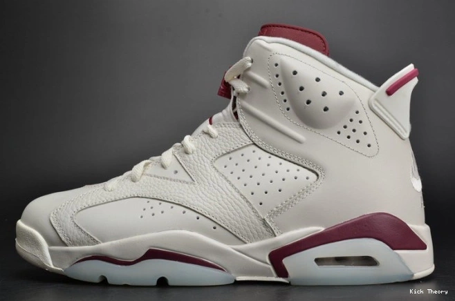 Kick Theory Maroon Jordan 6 Retro Air 384664-116 white 0806